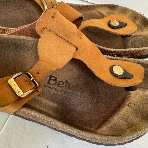 BIRKENSTOCK Betula GIZEH Thong Nubuck Boho Sandals Slides Mules Eva Neutral 7 - Picture 6 of 16